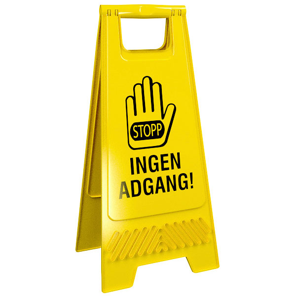 Gulvskilt: 