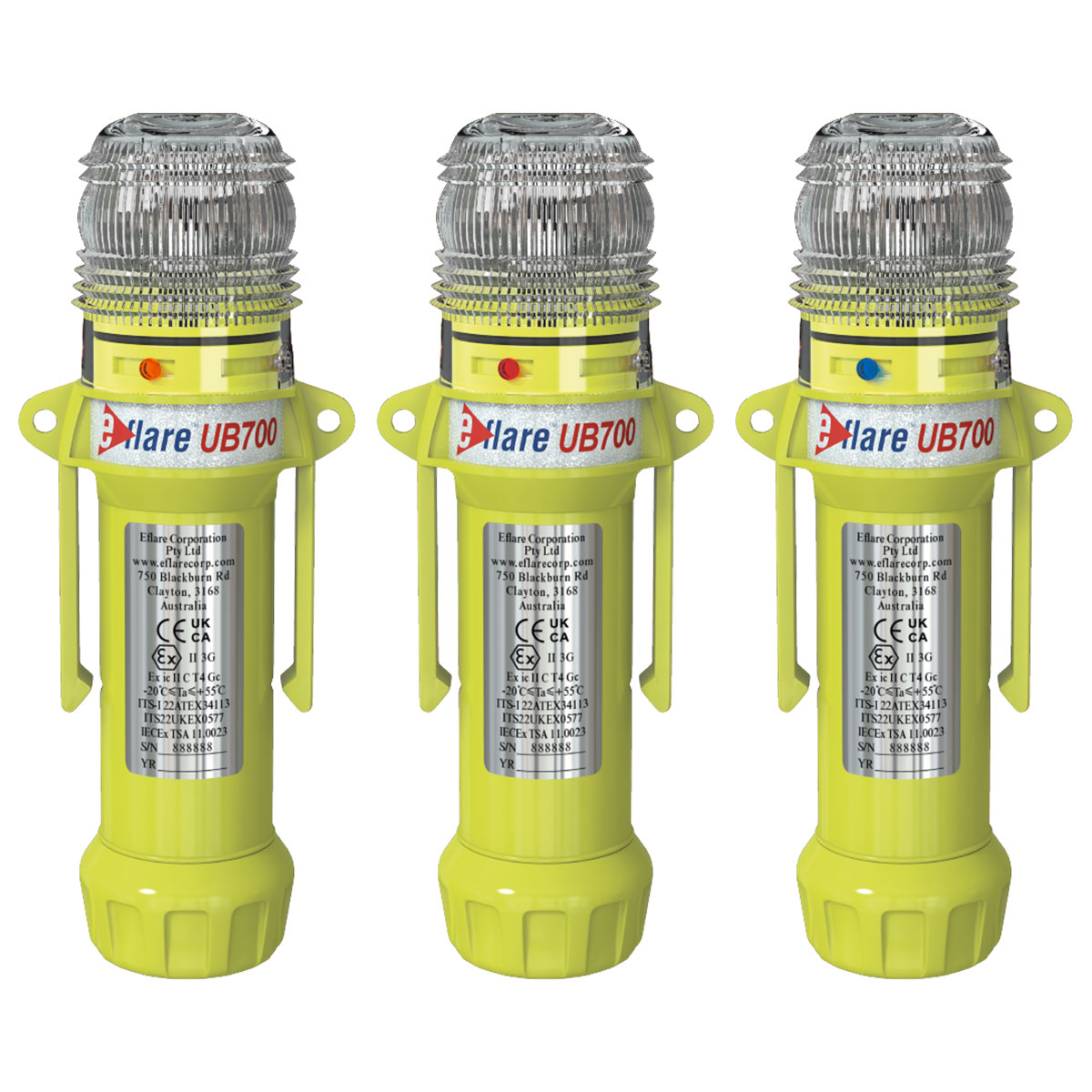 Eflare UB700 blinklykt, LED