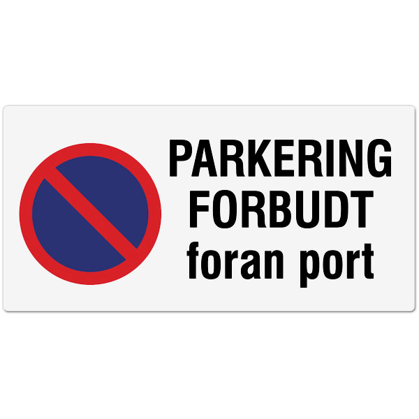 Forbudsskilt: 