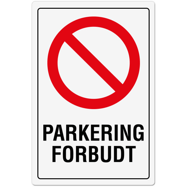 Forbudsskilt: 
