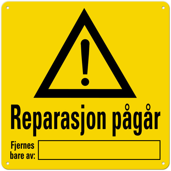 Fareskilt: 