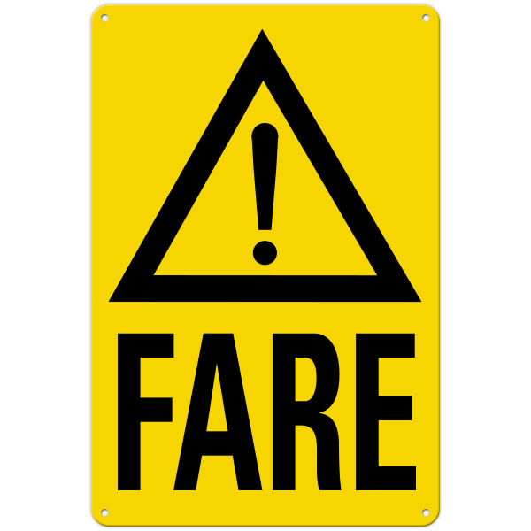Fareskilt: 