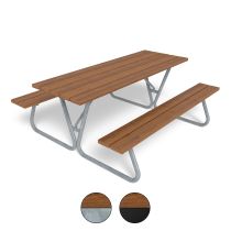 Linnea piknikbord, furu/stål, frittstående