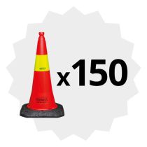 Kvantumsrabatt: 150 trafikkjegler (Skilt 940)